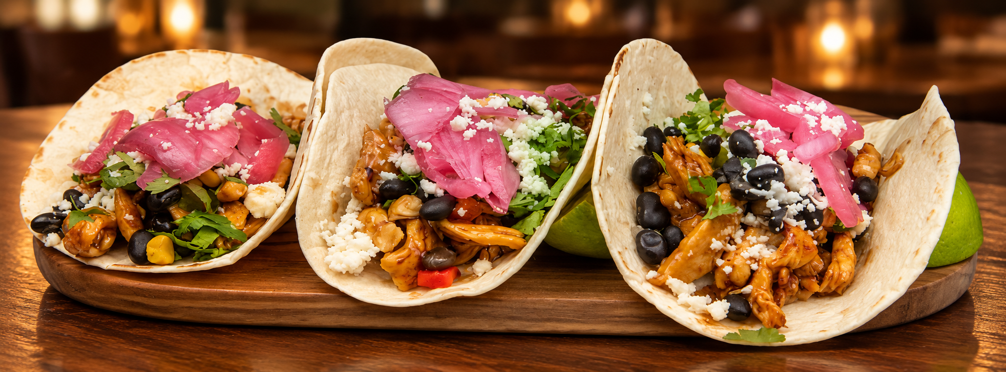 Bourbon Chicken Tacos